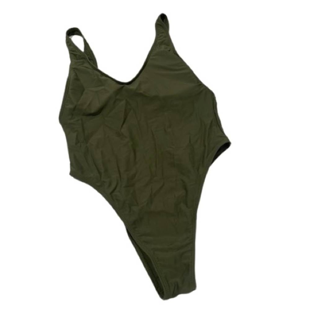 Women’s Yira Green One Piece U Neck Timmy Control Swimsuit Size Medium! - Picture 6 of 6